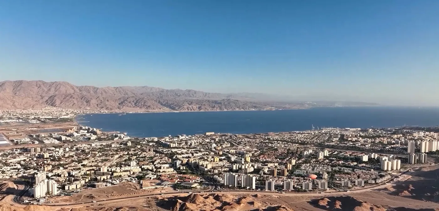 תמונה של אילת ממעוף הציפור