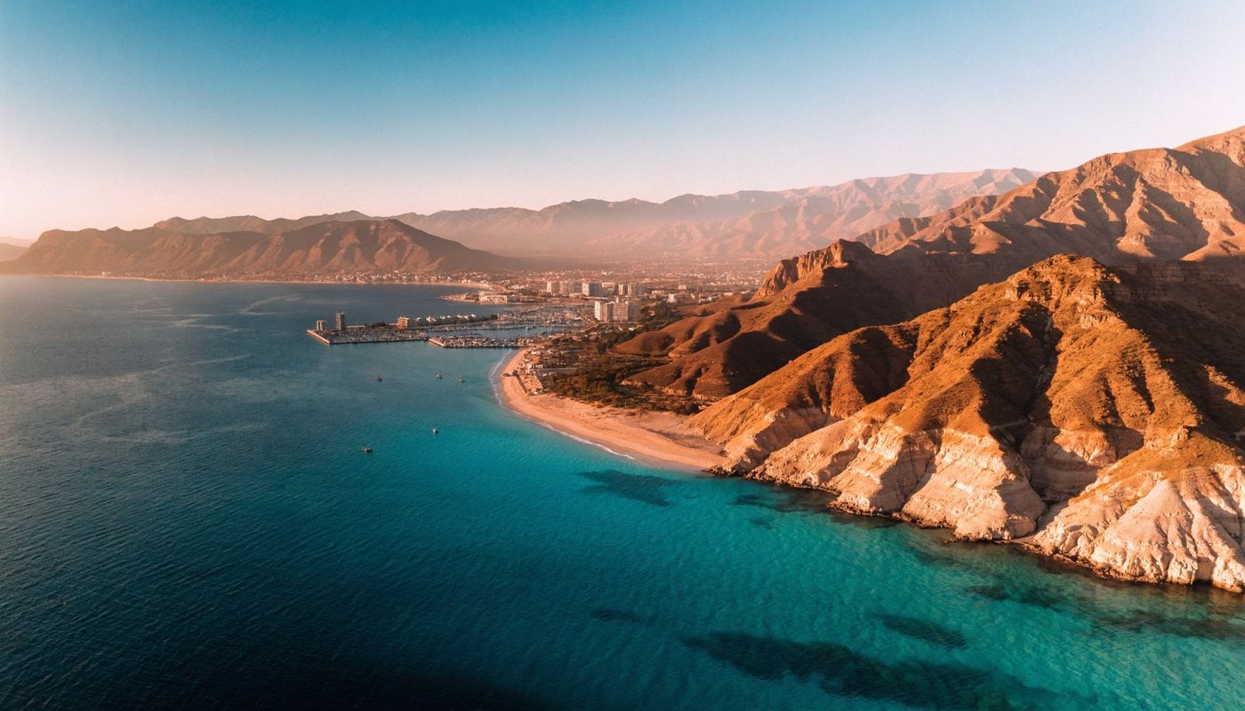 Aerial view of the Gulf of Eilat